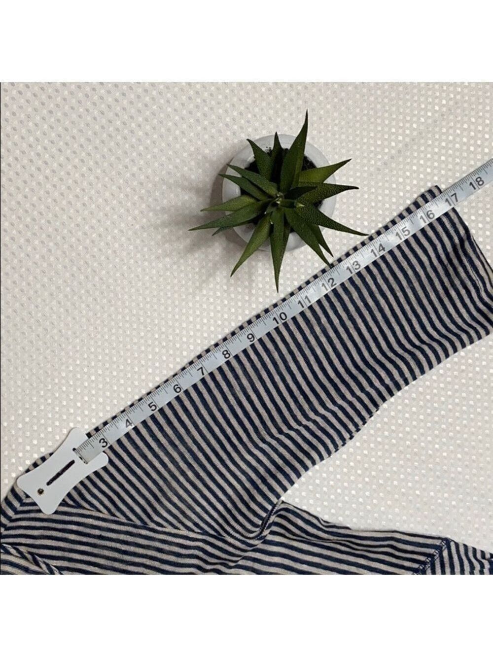 ANTHROPOLOGIE - lil linen blue striped dress - Picture 3 of 8